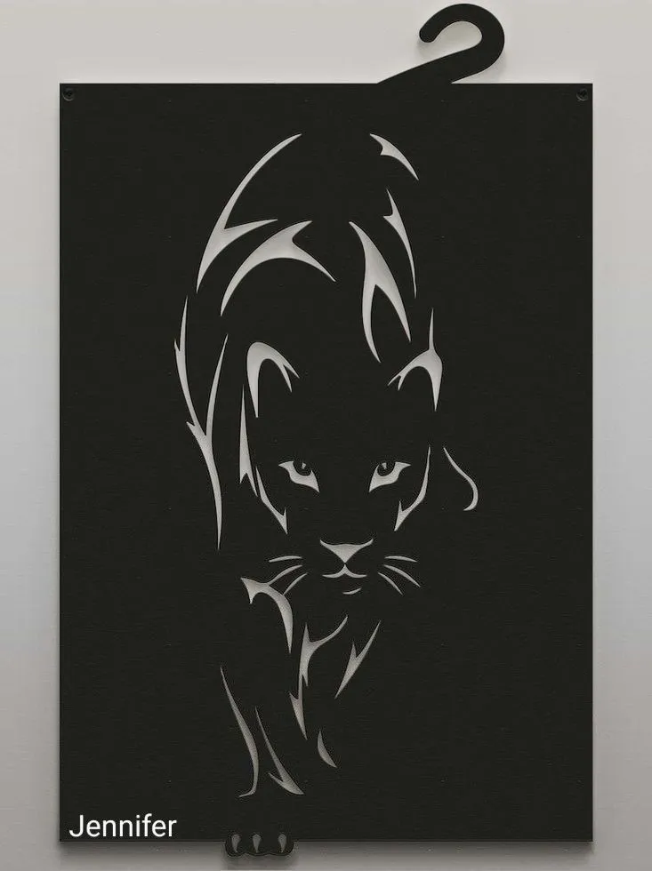 Animal / pet pattern modern laser cut wall art